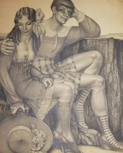Herbert Rolf Schlegel, Selbstporträt, 1946, Bleistiftzeichnung