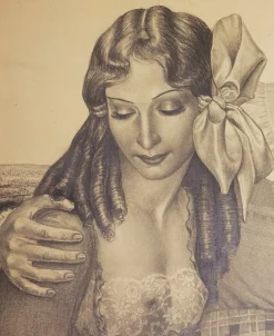 Herbert Rolf Schlegel, Selbstporträt, 1946, Bleistiftzeichnung