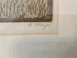 H. Majs, Cottage, 1950er, Lithographie