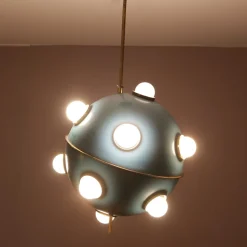 Hängelampe Modell 551 von Oscar Torlasco für Lumi, Italy, 1960er