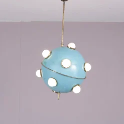 Hängelampe Modell 551 von Oscar Torlasco für Lumi, Italy, 1960er