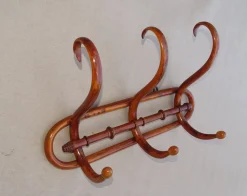 Hängende Jugendstil Garderobe aus Bugholz von Kohn, 1905