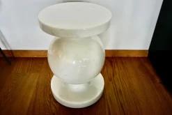 Hocker oder Säule aus Carrara Marmor, Italien, 1980