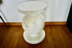 Hocker oder Säule aus Carrara Marmor, Italien, 1980