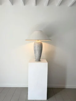 Hohe postmoderne italienische Keramiklampe, 1980er
