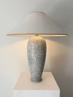 Hohe postmoderne italienische Keramiklampe, 1980er