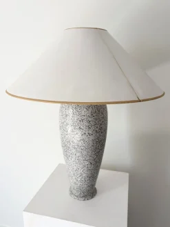 Hohe postmoderne italienische Keramiklampe, 1980er