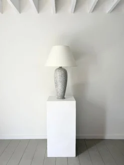 Hohe postmoderne italienische Keramiklampe, 1980er