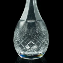Hoher englischer Vintage Port Dekanter aus geschliffenem Glas, 1960er
