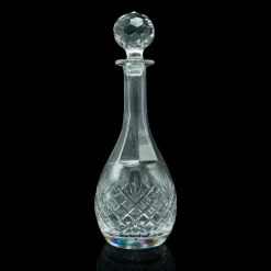 Hoher englischer Vintage Port Dekanter aus geschliffenem Glas, 1960er