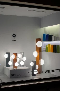 Hohe Sfera Chrom Lampe von Pulpo