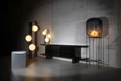 Hohe Sfera Chrom Lampe von Pulpo