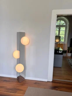 Hohe Sfera Chrom Lampe von Pulpo