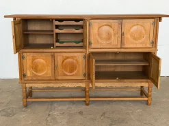 Hohes Mid-Century Modern Eichenholz Sideboard von Axel O. Röck für Ottrup Møbelfabrik, 1963