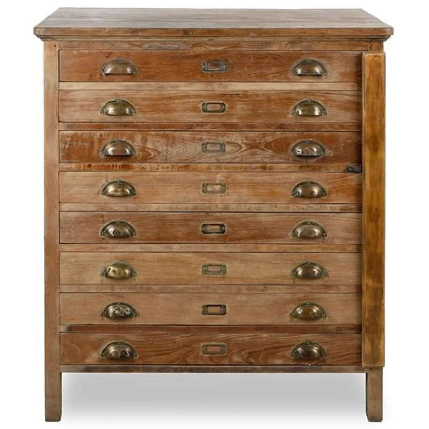 Holzdruckerschrank mit 8 Schubladen