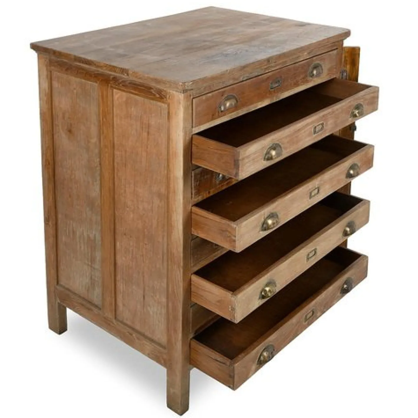 Holzdruckerschrank mit 8 Schubladen