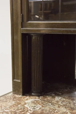 Holz Sideboard mit Marmor und Messing Details von Ignaz Herlinger, 1890er