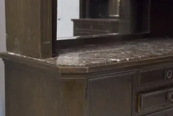Holz Sideboard mit Marmor und Messing Details von Ignaz Herlinger, 1890er