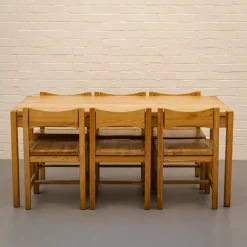 Hongisto Esszimmer Set von Ilmari Tapiovaara für Laukaan Puu, 1970er, 7 . Set