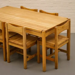 Hongisto Esszimmer Set von Ilmari Tapiovaara für Laukaan Puu, 1970er, 7 . Set