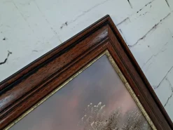 I Cafieri, Winterlandschaft, Ölgemälde, 1984, gerahmt