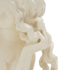 Icaro Rodi, Venus von Rhodos Skulptur, Weiße Emaille Keramik, 1930er