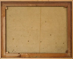 Impressionistischer Künstler, Stadtszene, Mitte des 20. Jahrhunderts, Öl auf Leinwand