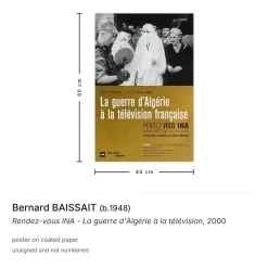 INA Rendezvous The Algerian War on TV Poster von Bernard Baissait, 2000