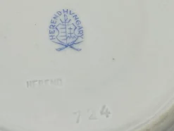 Indisches Porzellan Teeservice mit grünem Muster für 12 von Herend, Ungarn, 1930er, 27er Set
