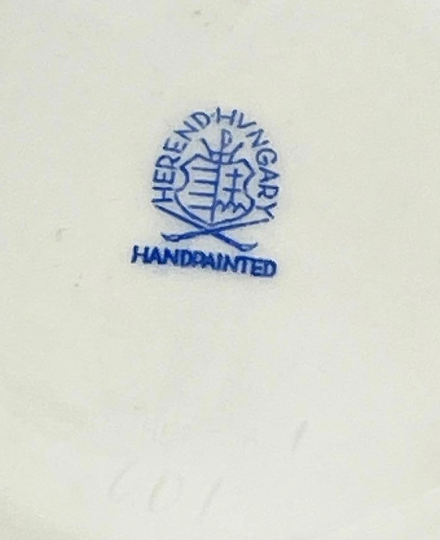 Indisches Porzellan Teeservice mit grünem Muster für 12 von Herend, Ungarn, 1930er, 27er Set