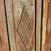 Indische Teakholz Tür, 19. Jh.