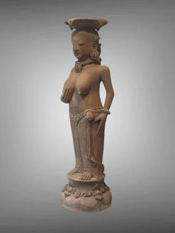 Indonesischer Künstler, Majapahit Ära Figur, 1295-1500, Terrakotta