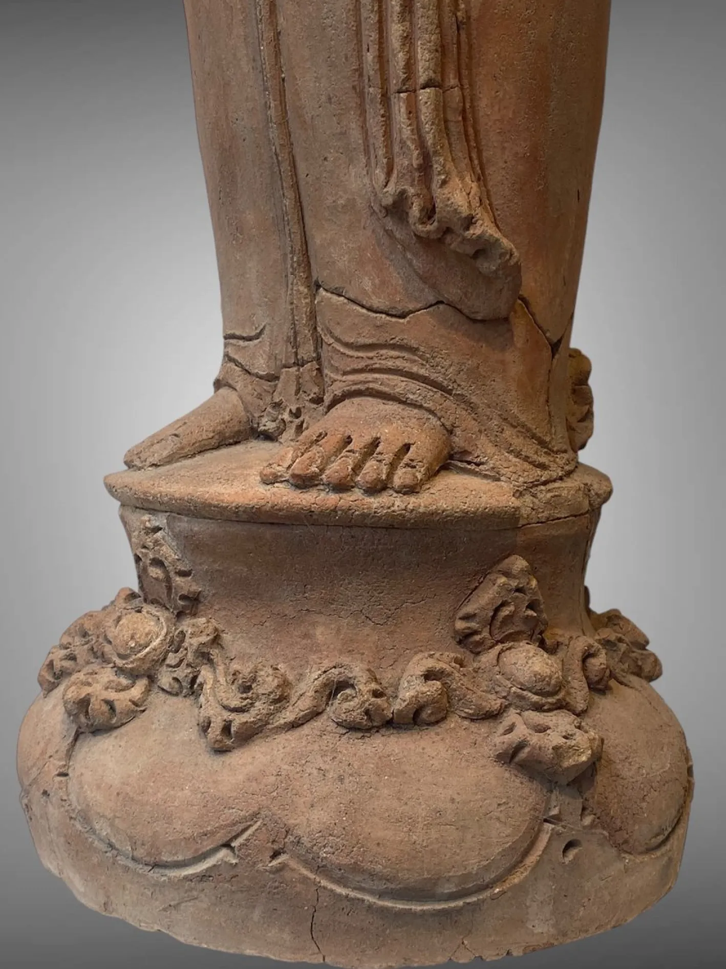 Indonesischer Künstler, Majapahit Ära Figur, 1295-1500, Terrakotta