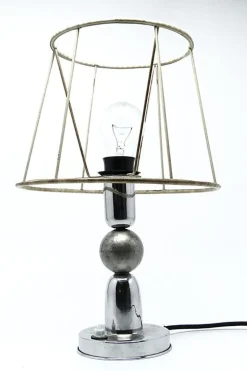 Industrielle Art Deco Tischlampe, Belgien, 1970er