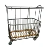 Industrieller französischer Vintage Servierwagen aus Metall, 1950er