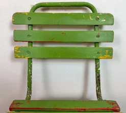 Industrieller grüner Vintage Stuhl, 1960er