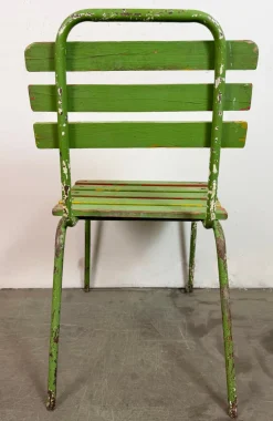 Industrieller grüner Vintage Stuhl, 1960er