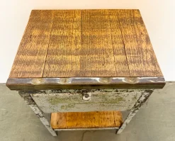 Industrielle Vintage Kommode aus Eisen, 1950er