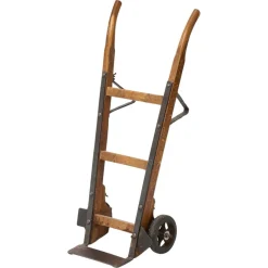 Industrielle Vintage Sackkarre aus Holz & Eisen, 1930er