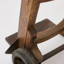 Industrielle Vintage Sackkarre aus Holz & Eisen, 1930er