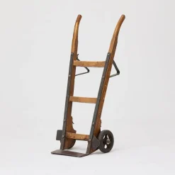 Industrielle Vintage Sackkarre aus Holz & Eisen, 1930er