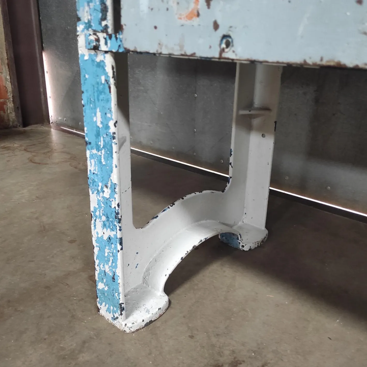Industrielle Werkbank aus Metall