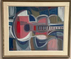 Ingemar Hammar, Gitarre, 1964, Öl auf Holz, gerahmt