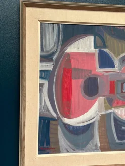 Ingemar Hammar, Gitarre, 1964, Öl auf Holz, gerahmt