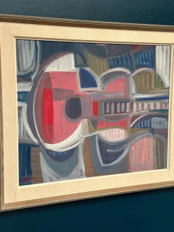 Ingemar Hammar, Gitarre, 1964, Öl auf Holz, gerahmt