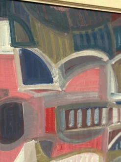 Ingemar Hammar, Gitarre, 1964, Öl auf Holz, gerahmt