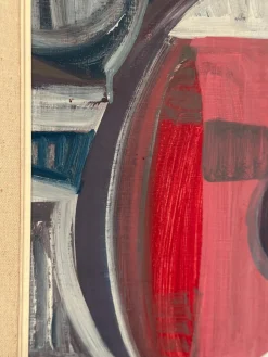 Ingemar Hammar, Gitarre, 1964, Öl auf Holz, gerahmt