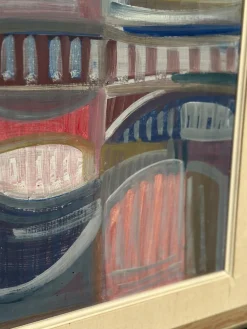 Ingemar Hammar, Gitarre, 1964, Öl auf Holz, gerahmt