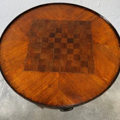 Intarsien Spieltisch im Louis XVI Stil, 1900er