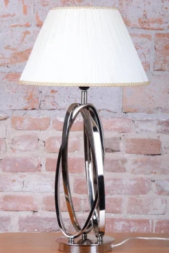Italienische Art Deco Tischlampe aus verchromtem Metall von Mauro Ferretti, 1920er
